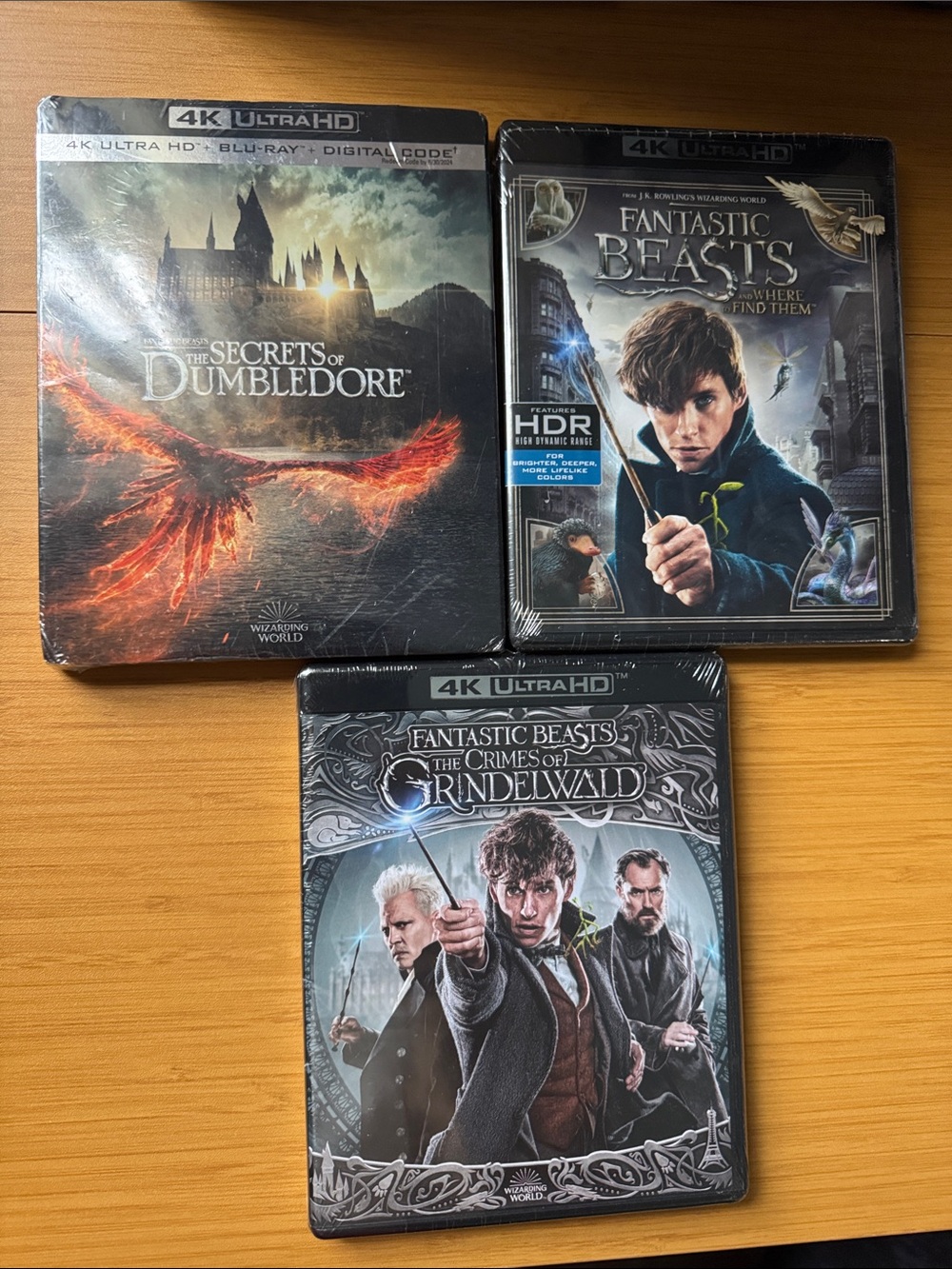 Fantastic Beasts 3 Movie collection 4k UHD - NEW & Sealed Harry Potter World